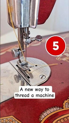 A New way to thread a machine #threadfillingtips #sewing #shortvideo