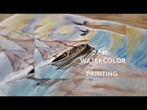 Paint a Beautiful Watercolor Boat 🌊 Easy Step-by-Step Tutorial