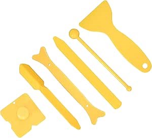 Reusable Leveling Wedges, 6 Pack Tiles Gaps Decor Smoothing Tools for Wall Decor, for Flat and Corner Wall Floor, Peel and Stick Ceiling Tiles Tool