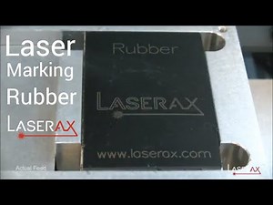 Laser Marking on Rubber. Demonstration, Etching of a Rubber Surface | Laserax