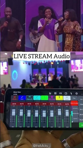 Live stream audio mix with Behringer x32 mixing console #audioengineer #soundengineer