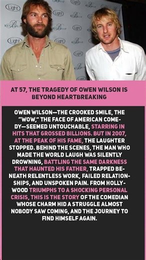 At 57, The Tragedy Of Owen Wilson Is Beyond Heartbreaking #shorts