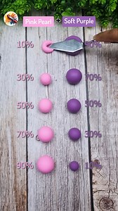 135K views · 871 reactions | Pink Pearl Vs Soft Purple, Satisfying color mixing Clay Ep 222 #colormixing #colors #clay #shorts | Painting Concept | Facebook