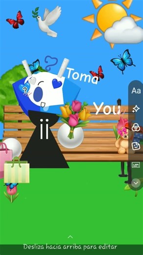 pon tu dedo en el círculo rojo :] duet? #emojicat #trend #art