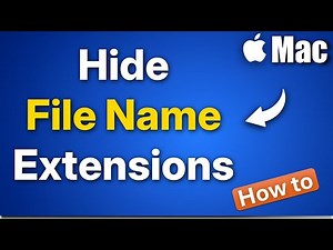 How to Show or Hide File Name Extensions on Mac