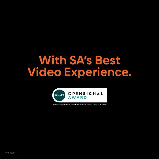 Go from signal stress to super-speed success – with SA’s Best Video Experience, tied for 1st place on Opensignal Nothing should stop your stream. #NothingShouldStopYou #SwitchToSee | Cell C