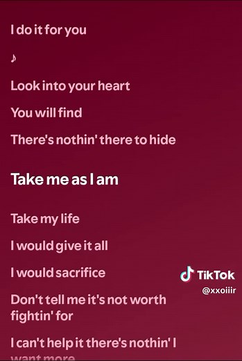 (Everything I Do) I Do It For You — Bryan Adams Lyrics