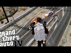 GTA IV - Working Jetpack with MINIGUN!