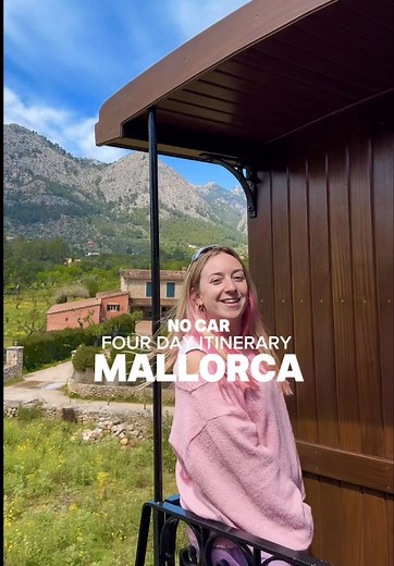Four day itinerary for Mallorca (without a car 🚘) Here’s everything we did on our trip, including a trip to Sóller, things to do in Palma and beaches near Palma accessible via public transport 🌞🌊 If you’re looking for inspo for your next trip or heading there this year, make sure to save this 🌞🍅🌸 #Palma #mallorca #palmademallorca #citybreak #europeancities