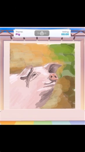 Pig drawing🎨⏱️ #speeddraw #roblox #drawing #shorts #digitalart #gaming #painting #art #artist