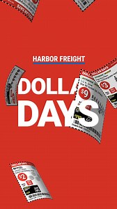 All-new DOLLAR DAYS deals are live! All qualifying items $10 or less! Whatever you do, do it for less at Harbor Freight. | Harbor Freight | Facebook