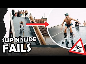 Die krassesten FAILS und STUNTS auf unserer WASSERRUTSCHE