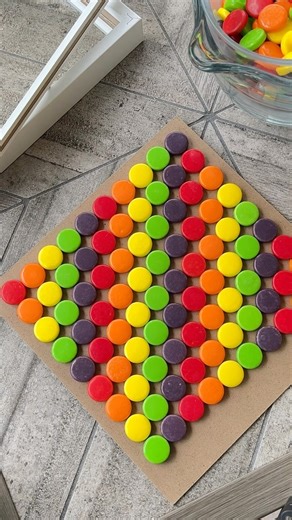 Finally finished the third candy art piece with Chewy Spree! #candy #diycraft #diyprojects #artoftheday #craftideas | The Super Mom Life