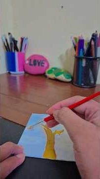 Painting On White Canvas. 3rd Flowers Modled Clay. #panting.#canvas.#modledclay.🎨👩‍🎨