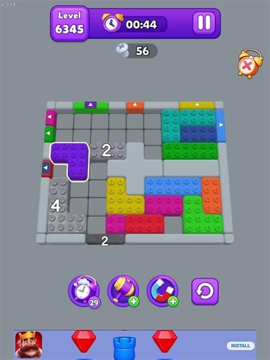 Block mania color jam level 6345 2-18-26