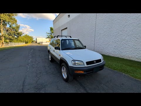 4K Review 1996 Toyota Rav4 White 34K Miles Virtual Test-Drive & Walk-around