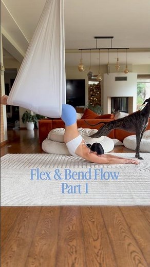 Flex & Bend Aerial Yoga Flow pt1 #aerialyoga #yogaflow #aerialyogaflow #forwardfold #puppypose #yoga