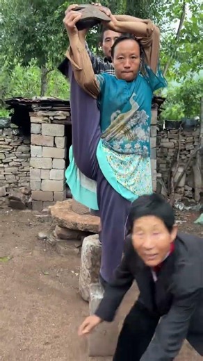 This Countryside Family’s Flexible Skills Should Be Illegal! 🤯🏠 #kungfu #familygoals #acrobatics