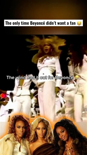Destiny’s Child fight for their lives as the wind blows them around during a show #destinyschild