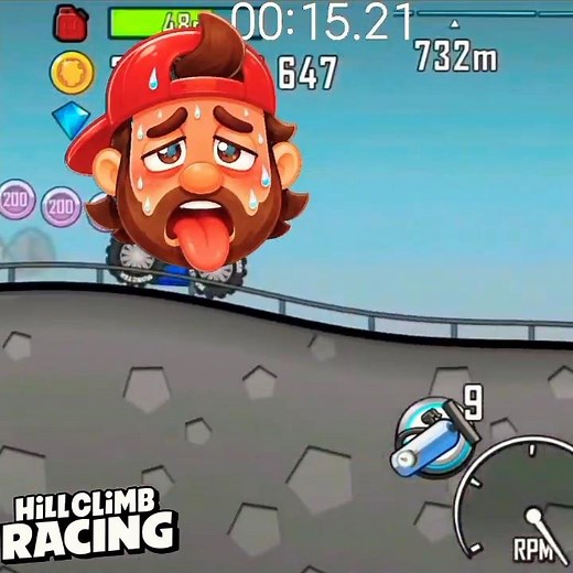 Fastest 1000m Rally Car🔥 Hill Climb Racing # #hillclimbracing #gaming