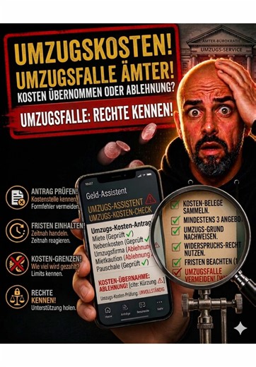Umziehen im Bürgergeld: Die größte Miet-Falle! 🏠⚖️ Erhöhen sich nach einem nicht genehmigten Umzug die Aufwendungen für Unterkunft und Heizung, wird laut Gesetz nur der bisherige Bedarf anerkannt (§ 22 Abs. 1 Satz 2 SGB II). 🚨 WICHTIGES URTEIL: Landessozialgericht – Az. L 19 AS 622/24 🚨 Das Amt deckelt deine neue Miete eiskalt auf dem Niveau der alten Wohnung, wenn die Erlaubnis fehlt! 👇🔥 Rechtliche Grundlagen: § 22 SGB II, LSG Berlin-Brandenburg (Az. L 19 AS 622/24). ⚠️ WICHTIGER HINWEIS H