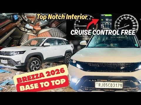BREZZA LXI TO ZXI MODIFIED WITH PRICE✅BREZZA BASE TO TOP MODIFICATION✅CRUISE CONTROL IN BREZZA LXI