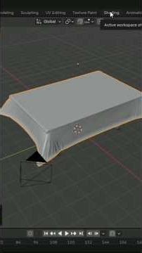 create a table with cloth in blender in 1 Min