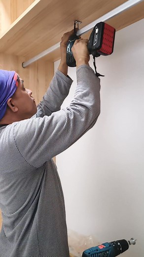 5.5K views · 46 reactions | Hanger rod installation.. #fbreelsfypシ゚ #woodworking #woodwork #woodenfurniture #fblifestyle #diy #dailylife | Marvin Arroyo | Facebook