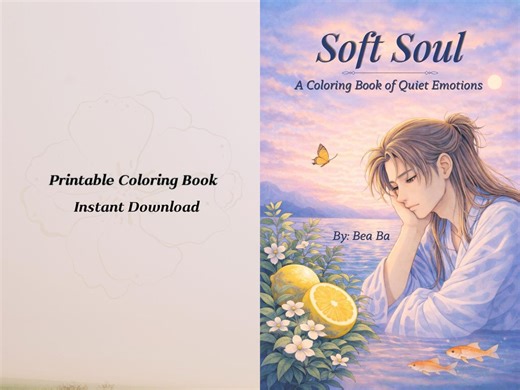 Adult Coloring Book Printable PDF, Relaxing Coloring Pages for Stress Relief, Aesthetic Calm Art, Instant Download - Etsy