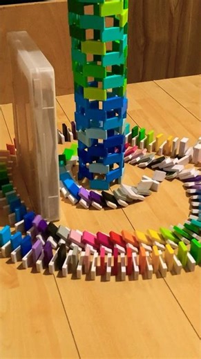 Recreating Computer-Animated Domino Videos! #Shorts