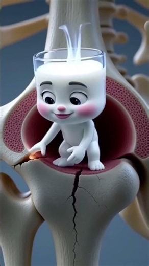This Is What Calcium Actually Does Inside Your Bones 😮🥛 #healthtips #animation #facts