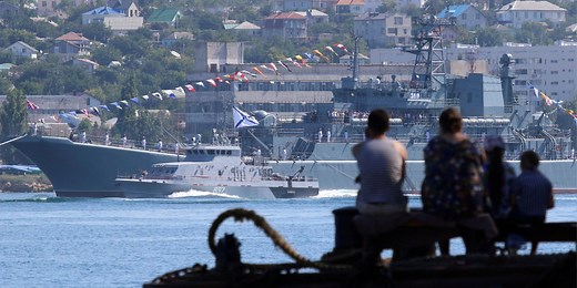 Russian-occupied Sevastopol reportedly under massive drone and missile attack