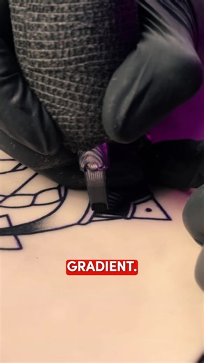 A lot of new artists notice a gap between their linework and shading. If you're struggling to start your whip shading right up against your linework without leaving a space (or going over the line), shading with the corner of your mag first can help. It not only makes the line thicker (giving you a bigger target of where to start your whip shading), but it also gives you a head start on creating a gradient that fades out to skin tone. If you like tattooing tips like this one, make sure to follow