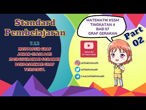 [PART 2] Matematik Tingkatan 4 BAB 7 KSSM - Graf Gerakan | Mentafsir graf jarak-masa