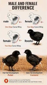chick is male or female Identify Male OR Female Chickens✅