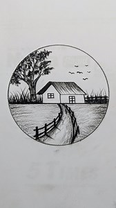 2.9K views · 11 reactions | How to draw circle by nature Easy draw house | SmirchS | Facebook