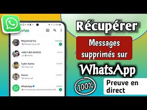 Comment récupérer des messages WhatsApp supprimés sans sauvegarde en 2025 (nouvelle méthode)
