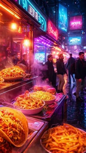 Cyberpunk India Street Food 2050 🔥#shorts #cyborg #cyberpunk