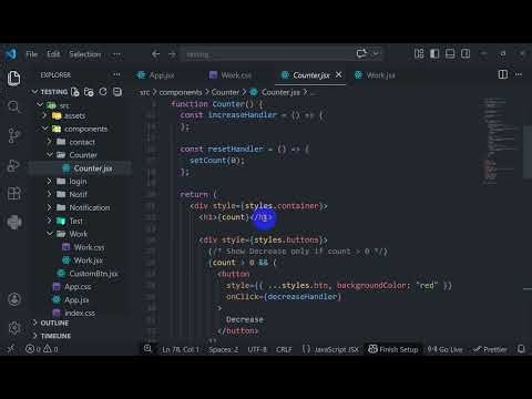 React Class Component Counter (Part 12)