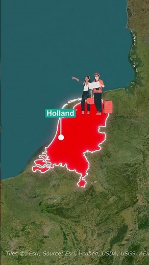 Why We Say “Holland” When It’s Actually The Netherlands #geography #map