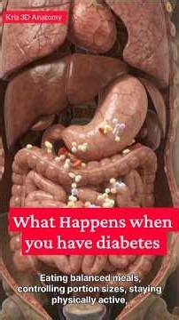 What Diabetes Does to Your Body | Explained in 3D #diabetes #diabetesawareness #medicalanimation