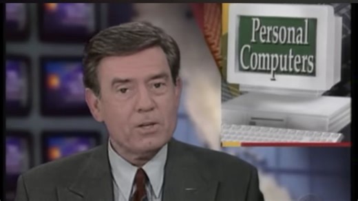 【中字僵尸肉】1995年的古人被电脑气晕珍贵影像|CBS Evening News