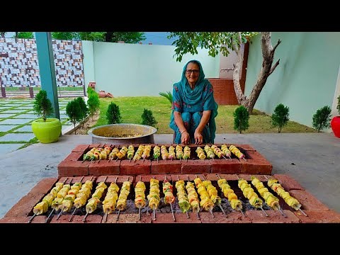 Desi Tandoor PANEER TIKKA | Achari Paneer Tikka Recipe | Veg village Food