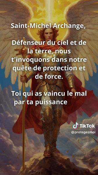 Prière de Protection puissante à Saint-Michel Archange