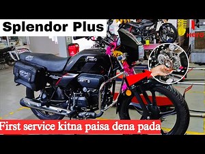 Splendor Plus First Service Costs and Details 2025 Latest Model Update