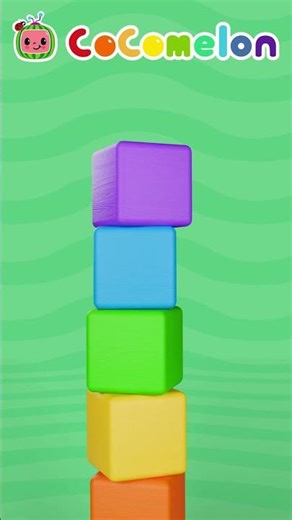 The Leaning Tower of Colors! 🗼🌈 CoComelon Craft Hacks & Tutorials #kids #shorts