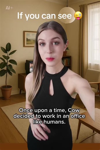 Cow's Office Adventure with a Mischievous Monkey