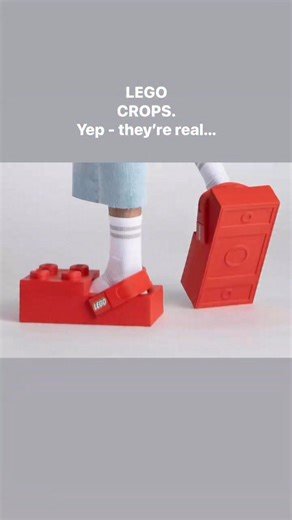 Yes, these are real. LEGO Crocs! They're available Feb. 16. Here is the description from the Crocs website: Everything you’ve ever dreamed of building begins in the LEGO Brick Clog. Introducing a new and imaginative silhouette constructed with the best pieces of Crocs’ playfulness and The LEGO Group’s boundless creativity inspiring you to build, rebuild, and reinvent what makes you you. Each oversized pair features four studs stamped with the LEGO logo, a pivotable heel strap for a more secure f