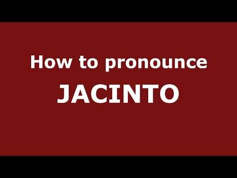 How to Pronounce JACINTO in Spanish - PronounceNames.com