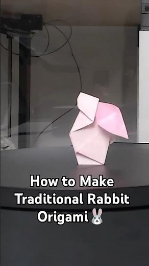 Unleash Your Creativity: Traditional Rabbit Origami Awaits!